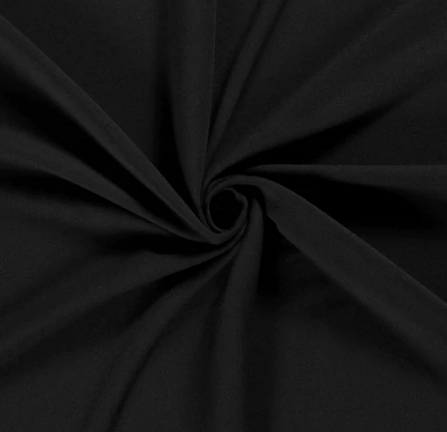 Gabardine uni "schwarz"