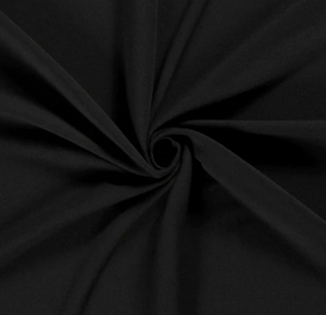 Gabardine uni "schwarz"