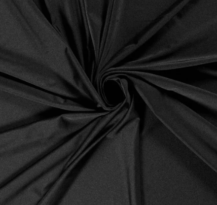 Schwimmanzug Jersey uni "schwarz"