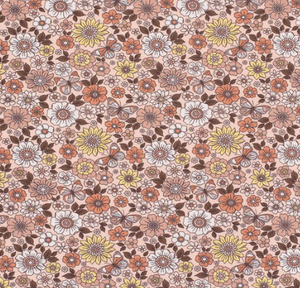 Jersey Blumen "rosa"
