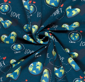 French Terry Planet "blau"