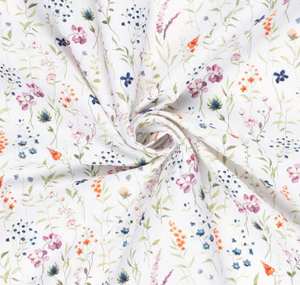 Panama Blumen "weiss"