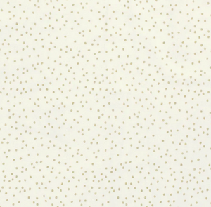 Popeline goldene Punkte "wollweiss"