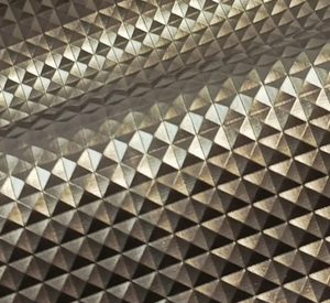 Lederimitat Pyramide "gold"