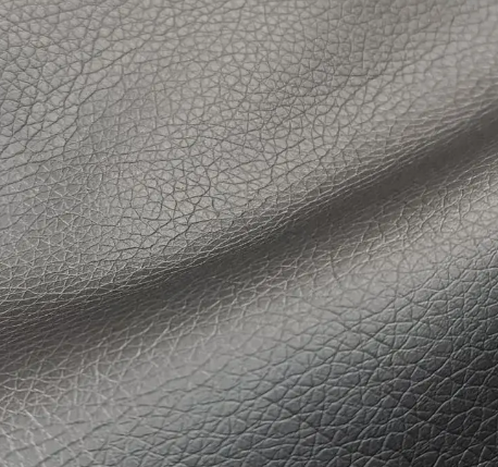 Lederimitat metallic "grau"