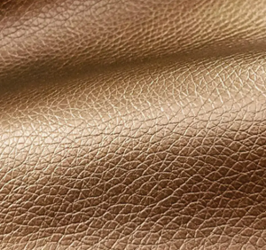 Lederimitat metallic "bronze"