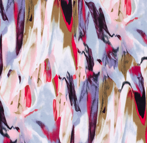 Viskose Jersey abstrakt "hellblau"