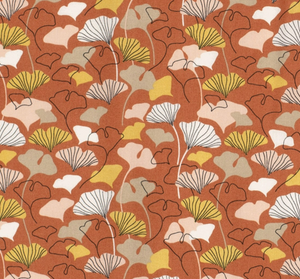 Viskose Popeline Ginkgo "orange"