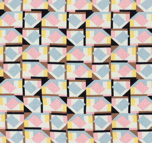 Viskose Satin abstrakt "rosa"