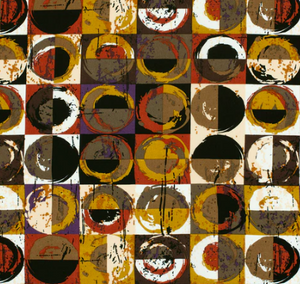 Viskose Popeline Kreise "kamel"