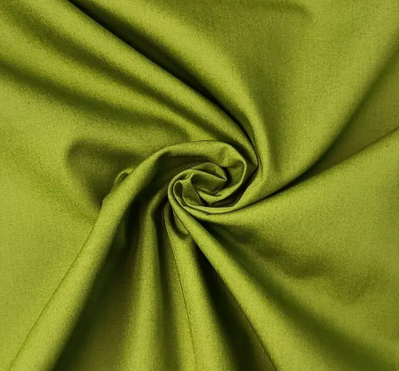 Popeline uni "olive"