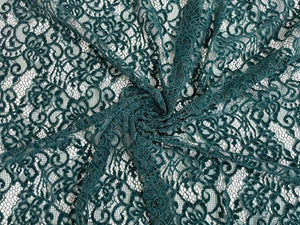 dunkel-gruener-chenille-spitzen-stoff-uni-stoffparadies-lyss