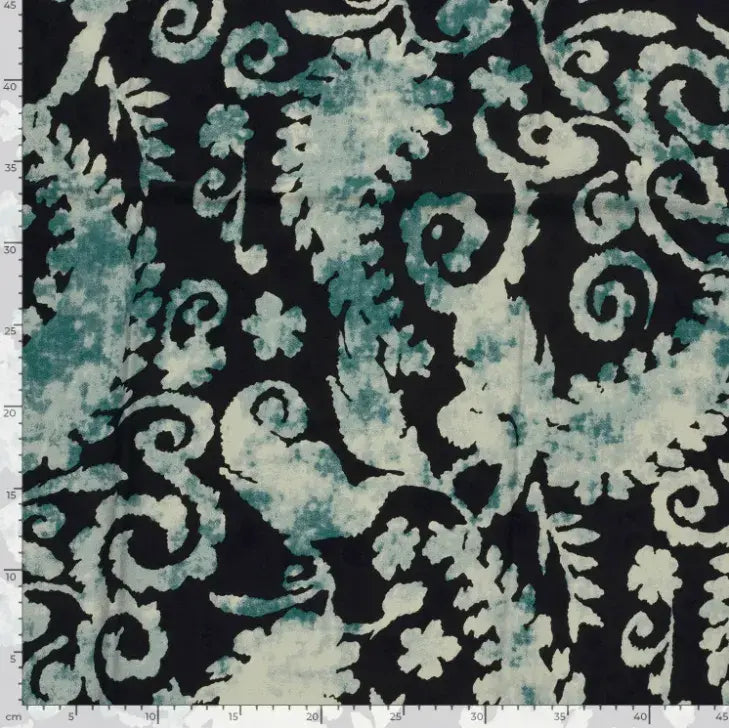 blumen-viskose-twill-tuerkis-stoff-stoffparadies-lyss