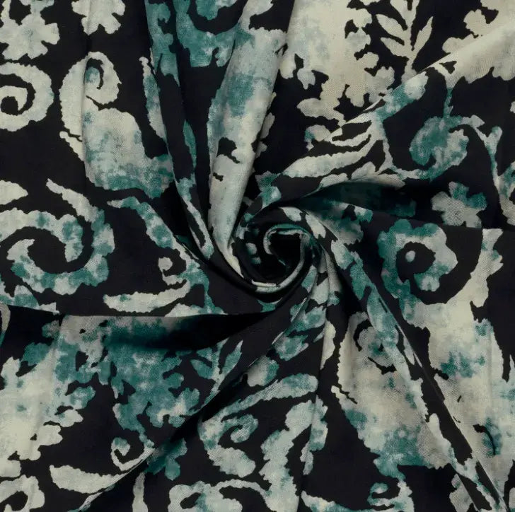 blumen-viskose-twill-tuerkis-stoff-stoffparadies-lyss